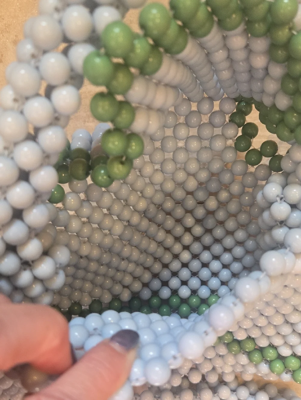 Kate Spade New York X Target Colorblock Beaded Blue/Green Versatile Bag - Picture 4 of 10